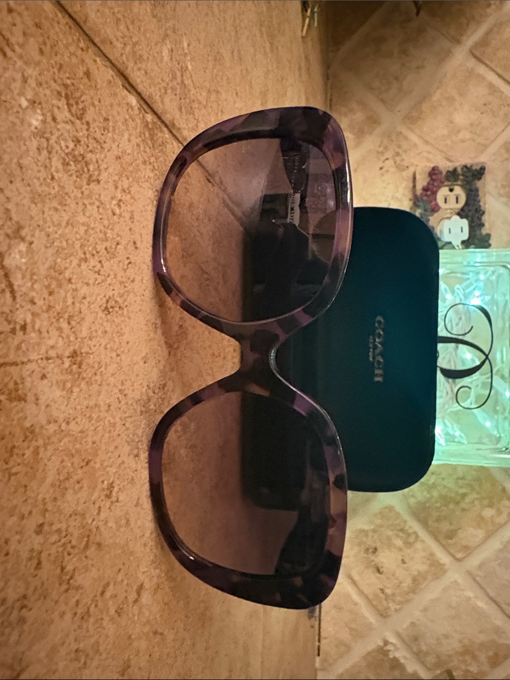 NWOT COACH Women's Oversized Sunglasses - Dark Tortoise - Picture 9 of 9